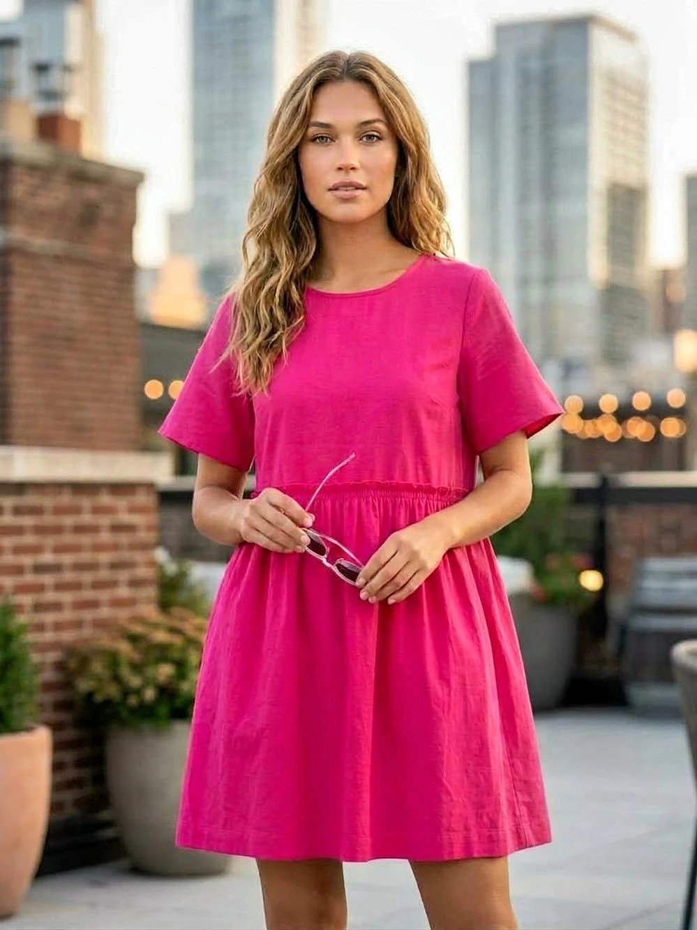 Aura Pink Mini Dress Size Small